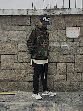 「fog（フォグ）のアイテム（ジャケット/アウター）」を使った、RicoTHKさん（メンズ・178cm）の冬コーディネート