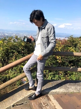 「Johnbull Private labo（ジョンブルプライベートラボ）のアイテム（シューズ）」を使った、貴馬さん（メンズ・167cm）の秋コーディネート