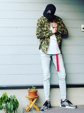 「Heritage stone（ヘリテイジストーン）のアイテム」を使った、kzkbirdさん（メンズ・172cm）の春コーディネート