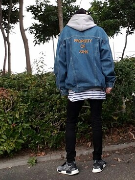 「UNIQLO（ユニクロ）のWOMEN ウルトラストレッチジーンズ（デニムパンツ）」を使った、kzkbirdさん（メンズ・172cm）の夏コーディネート