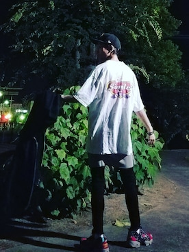 「MTV（エムティーヴィー）のアイテム」を使った、kzkbirdさん（メンズ・172cm）の夏コーディネート