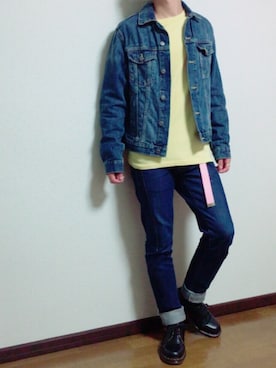 「Abercrombie&Fitch（アバークロンビーアンドフィッチ）のアイテム（スウェット）」を使った、かずさん（メンズ・170cm）の春コーディネート