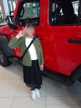 「Lee（リー）のアイテム（その他アウター）」を使った、よったんさん（キッズ・132cm）の春コーディネート
