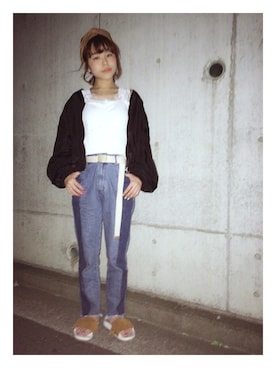 「archives（アルシーヴ）のアイテム（ブルゾン）」を使った、いわいさん（レディース・150cm）の春コーディネート