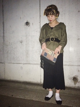 「archives（アルシーヴ）のアイテム（その他アウター）」を使った、いわいさん（レディース・150cm）の秋コーディネート