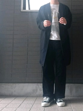 「ナチュラル」｜「アイテム（その他アウター）」を使った、naturaさん（メンズ・169cm）の冬コーディネート