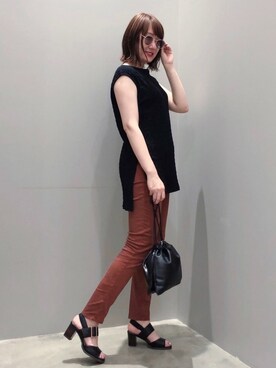 「ハンサムコーデ」｜mioさん（レディース・163cm）の夏コーディネート