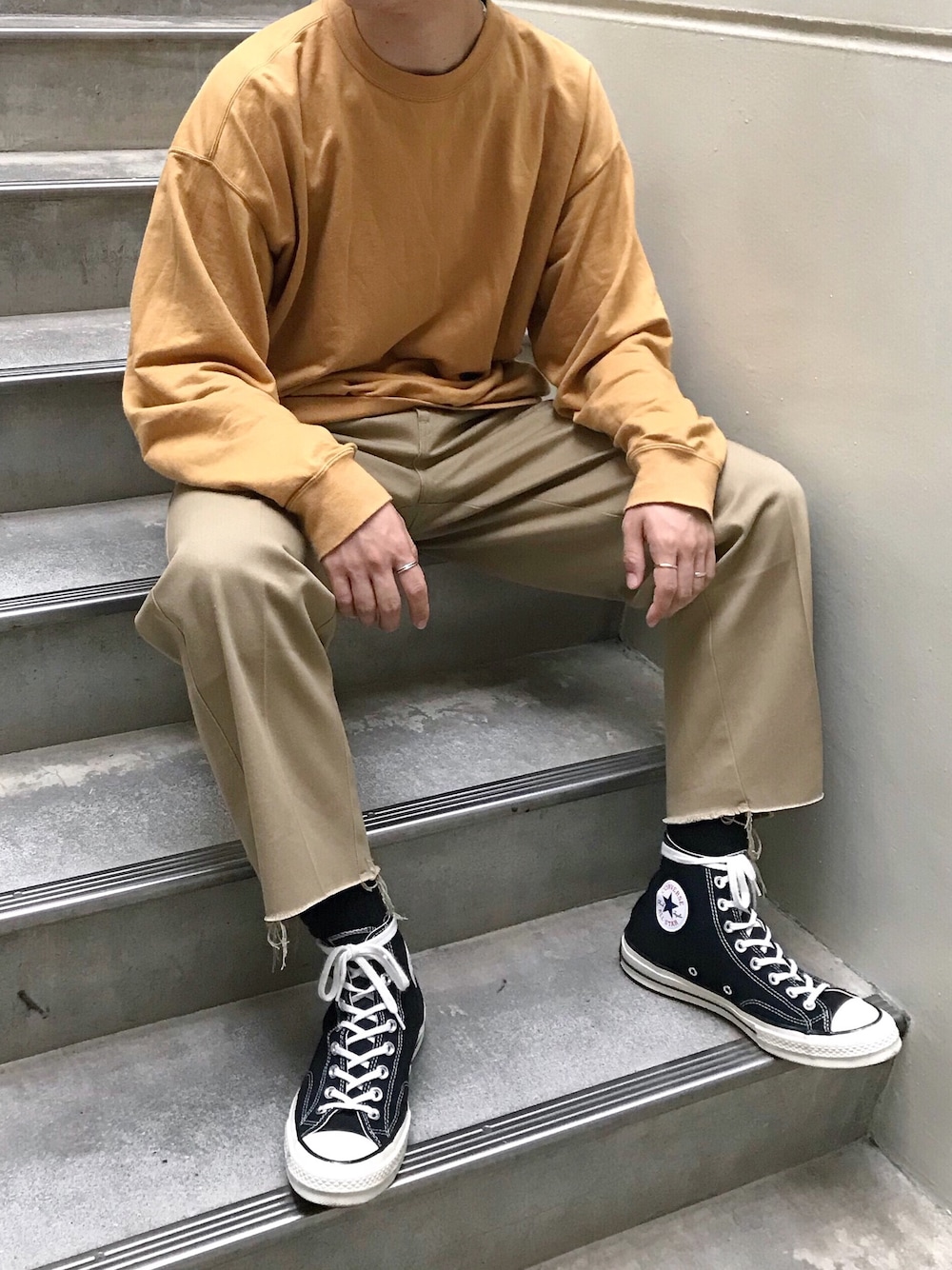 ⭐️megu⭐️AURALEE ロンT スウェット　イエロー AURALEEのスウェット（イエロー系）を使った人気ファッション