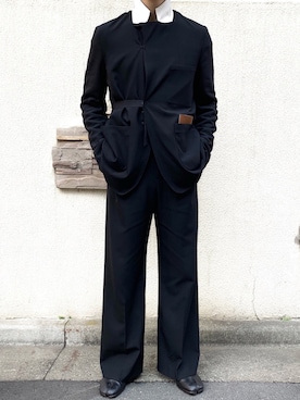 「SUNSEA（サンシー）のアイテム（ジャケット/アウター）」を使った、renyaさん（メンズ・169cm）の春コーディネート