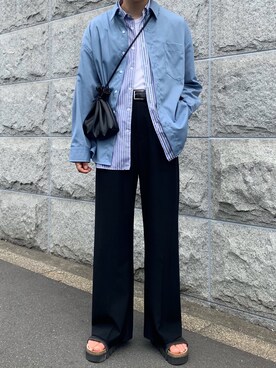 「ALLEGE（アレッジ）のアイテム」を使った、renyaさん（メンズ・169cm）の春コーディネート