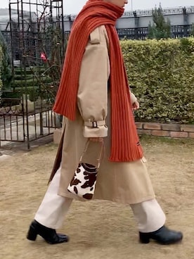 「新年一発目」｜「アイテム（トレンチコート）」を使った、renyaさん（メンズ・169cm）の冬コーディネート