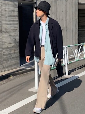 renyaさん（メンズ・170cm）の春コーディネート