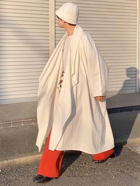 「Steven Alan（スティーブンアラン）のアイテム（帽子）」を使った、renyaさん（メンズ・170cm）の春コーディネート