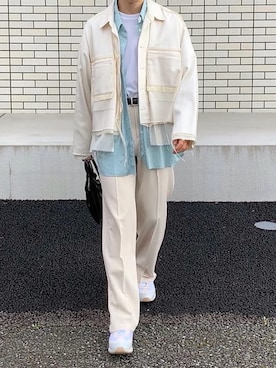 「Midorikawa（ミドリカワ）のアイテム（ジャケット/アウター）」を使った、renyaさん（メンズ・170cm）の春コーディネート