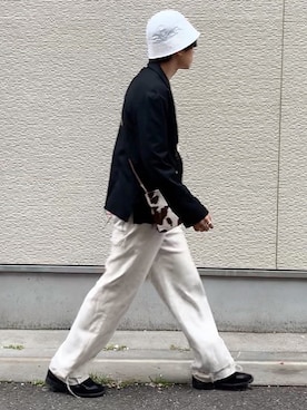 「Steven Alan（スティーブンアラン）のアイテム（帽子）」を使った、renyaさん（メンズ・170cm）の春コーディネート