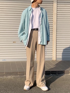 「Steven Alan（スティーブンアラン）のアイテム（帽子）」を使った、renyaさん（メンズ・170cm）の春コーディネート