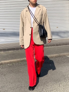「INTER FACTORY（インターファクトリー）のアイテム（その他アウター）」を使った、renyaさん（メンズ・170cm）の春コーディネート