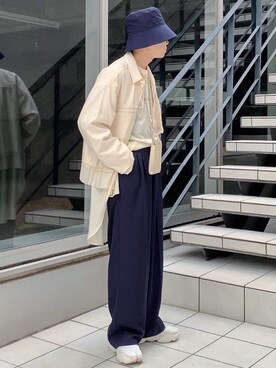 「Midorikawa（ミドリカワ）のアイテム（ジャケット/アウター）」を使った、renyaさん（メンズ・170cm）の秋コーディネート
