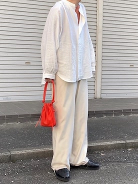 「Steven Alan（スティーブンアラン）のアイテム（サンダル）」を使った、renyaさん（メンズ・170cm）の秋コーディネート