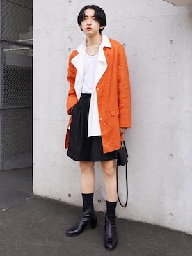 「NOT CONVENTIONAL（ノットコンベンショナル）のアイテム」を使った、renyaさん（メンズ・170cm）の夏コーディネート