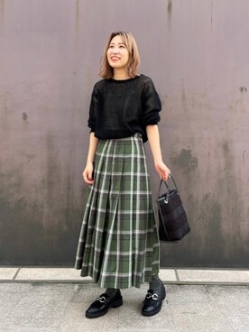 清水 オデット エ オディール スタッフさん(レディース・164cm)の秋コーディネート