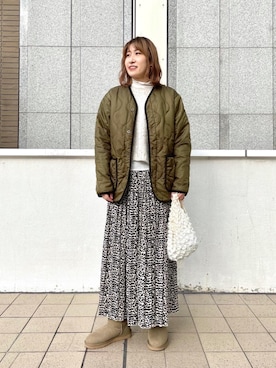 清水 オデット エ オディール スタッフさん(レディース・164cm)の冬コーディネート