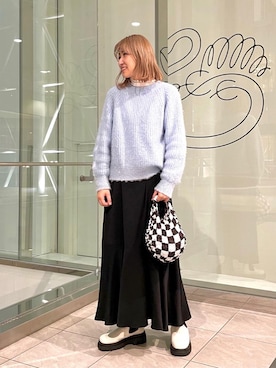 清水 オデット エ オディール スタッフさん(レディース・164cm)の冬コーディネート