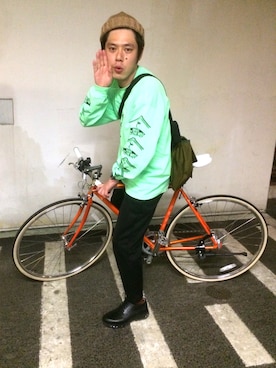 「SASQUATCHfabrix.（サスクワァッチファブリックス）のアイテム」を使った、好井まさおさん（メンズ・171cm）の春コーディネート