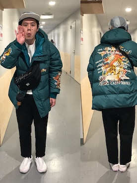 「SASQUATCHfabrix.（サスクワァッチファブリックス）のアイテム」を使った、好井まさおさん（メンズ・171cm）の秋コーディネート