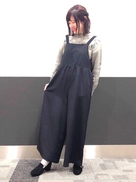 「ORiental TRaffic（オリエンタルトラフィック）のアイテム（ローファー）」を使った、いがいはるかさん（レディース・159cm）の冬コーディネート