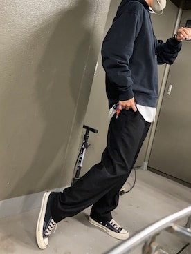 「Acne Studios（アクネストゥディオズ）のアイテム（パーカー）」を使った、みわさんさん（メンズ・177cm）の秋コーディネート