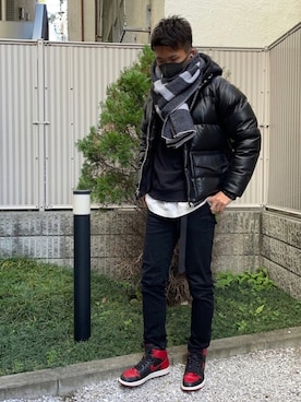「Acne Studios（アクネストゥディオズ）のアイテム（パーカー）」を使った、みわさんさん（メンズ・177cm）の冬コーディネート