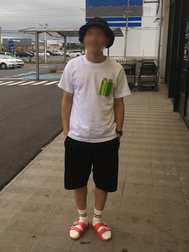 「present（プレゼント）のアイテム」を使った、たっしーさん（メンズ・167cm）の夏コーディネート