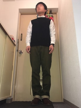 「present（プレゼント）のアイテム」を使った、たっしーさん（メンズ・167cm）の秋コーディネート