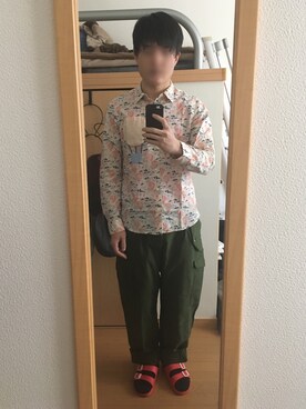 「present（プレゼント）のアイテム」を使った、たっしーさん（メンズ・167cm）の春コーディネート