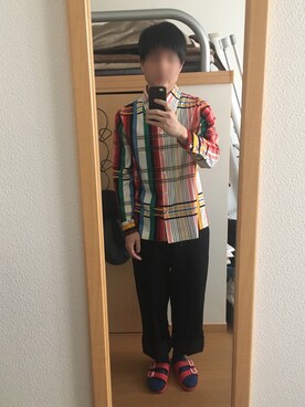 「present（プレゼント）のアイテム」を使った、たっしーさん（メンズ・167cm）の春コーディネート