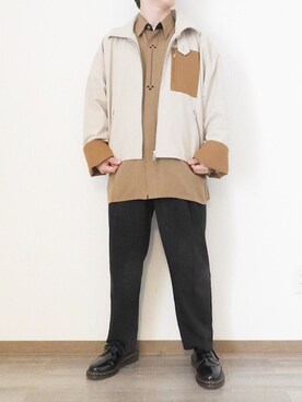 「RYO TAKASHIMA（リョウタカシマ）のアイテム（ブルゾン）」を使った、としちゃんさん（メンズ・163cm）の春コーディネート