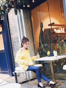 Helena美洋洋さん(レディース・162cm)の冬コーディネート