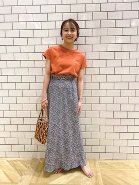 rinangoさんの「ウッドビーズＢＡＧ　878728」を使ったコーディネート