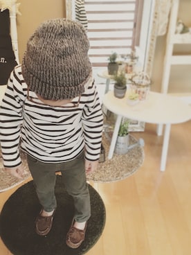 「SHOTOのアイテム」を使った、あさん（キッズ・100cm）の春コーディネート