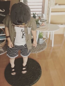 「SHOTOのアイテム」を使った、あさん（キッズ・120cm）の夏コーディネート