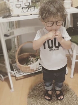 「むすこーで#男の子#キッズコーデ」｜あさん（キッズ・90cm）の秋コーディネート