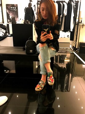 「アイテム（スリッポン、その他）」を使った、greenchrisさん（レディース・155cm）の春コーディネート