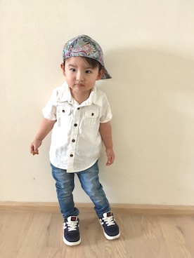 RYU ◡̈♡さん(キッズ・80cm)の冬コーディネート