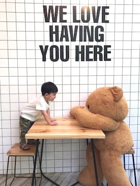 「Carter's（カーターズ）のアイテム（サンダル）」を使った、RYU ◡̈♡さん（キッズ・90cm）の春コーディネート