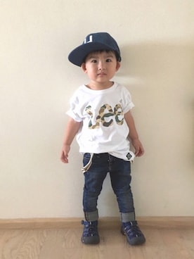 「Herschel Supply（ハーシェルサプライ）のアイテム」を使った、RYU ◡̈♡さん（キッズ・90cm）の夏コーディネート