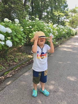 「チャイハネ（チャイハネ）のアイテム」を使った、RYU ◡̈♡さん（キッズ・100cm）の夏コーディネート