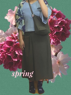 mos156さん(レディース・161cm)の春コーディネート