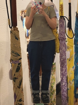 「mille blanc（ミルブラン）のアイテム」を使った、mos156さん（レディース・160cm）の秋コーディネート