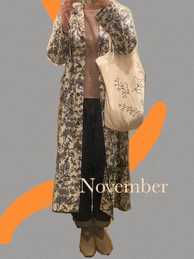 「Steven Alan（スティーブンアラン）のアイテム（その他アウター）」を使った、mos156さん（レディース・161cm）の秋コーディネート
